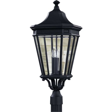 Generation Lighting Cotswold Lane 3 Light 28" Tall Post Light Black