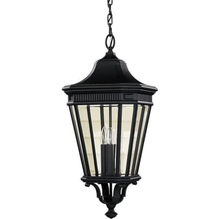 Generation Lighting Cotswold Lane 3 Light 12" Wide Taper Candle Pendant Black