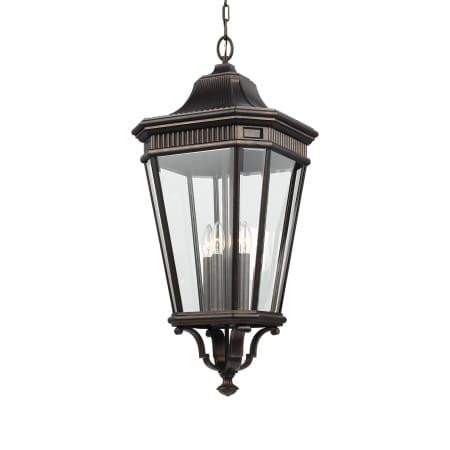 Generation Lighting Cotswold Lane 4 Light 14" Wide Pendant Grecian Bronze