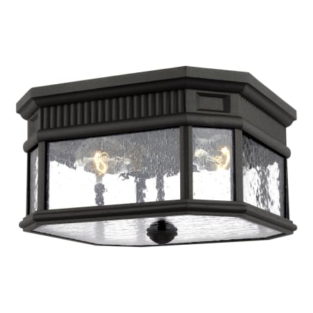 Generation Lighting Cotswold Lane 2 Light 12" Wide Flush Mount Drum Ceiling Fixture Black