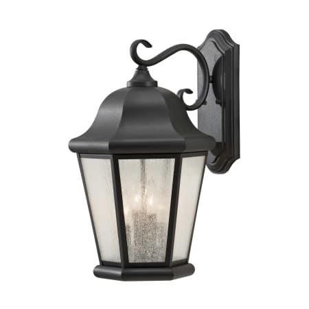 Generation Lighting Martinsville 4 Light 20" Tall Outdoor Wall Sconce Black