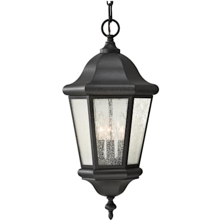 Generation Lighting Martinsville 3 Light 10" Wide Outdoor Pendant Black