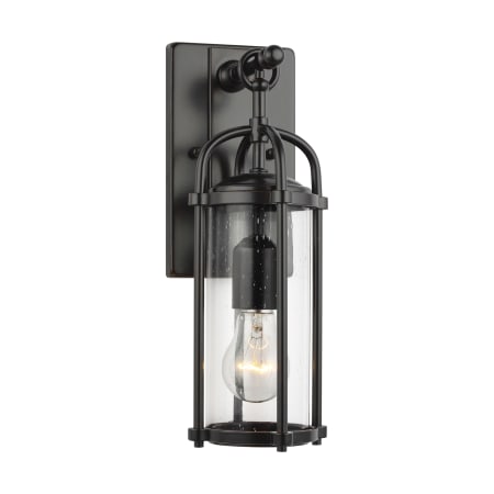Generation Lighting Dakota 17" Tall Wall Sconce with Seedy Glass Shade Espresso
