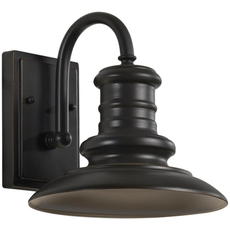 Generation Lighting Redding Station 10" Tall LED Outdoor Wall Sconce Restoration Bronze