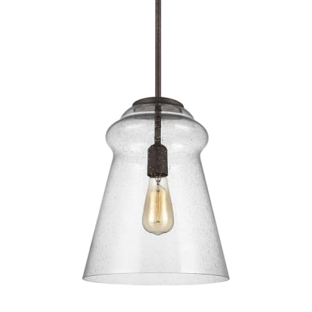 Generation Lighting Loras 12" Wide Pendant Dark Weathered Iron