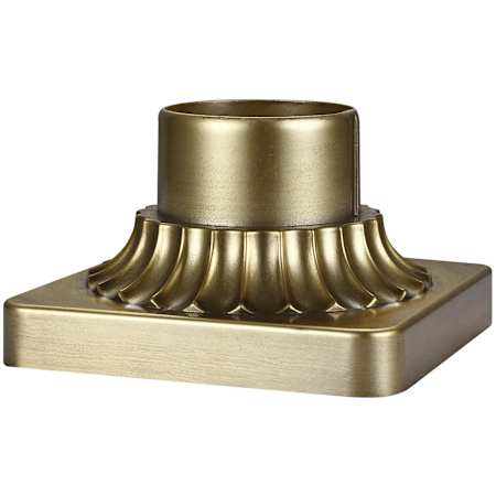 Generation Lighting 5-3/4" Wide Pier Mount Base Painted Distressed Brass
