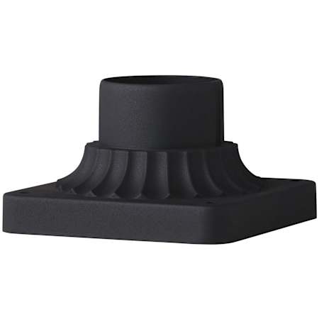 Generation Lighting 5-3/4" Wide Pier Mount Base Textured Black