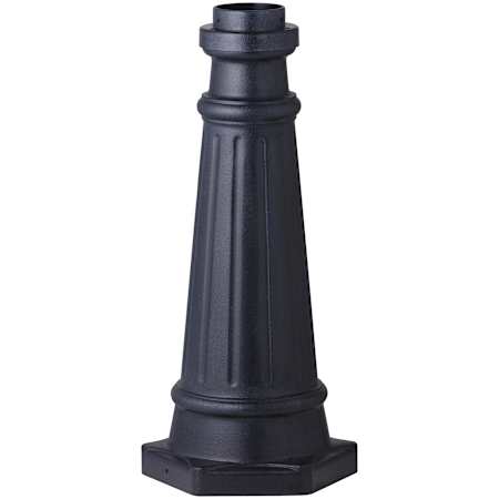 Generation Lighting 10" Wide Post Base Dark Weathered Zinc