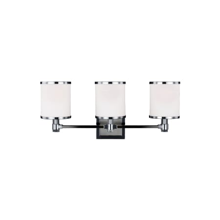 Generation Lighting Prospect Park 3 Light 23" Wide Vanity Light Satin Nickel / Chrome