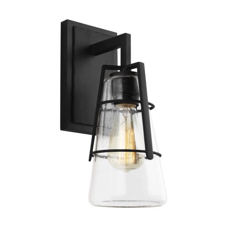 Generation Lighting Adelaide 14" Tall Bathroom Sconce Midnight Black