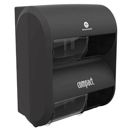 Georgia Pacific Compact Quad Tissue Dispenser Black