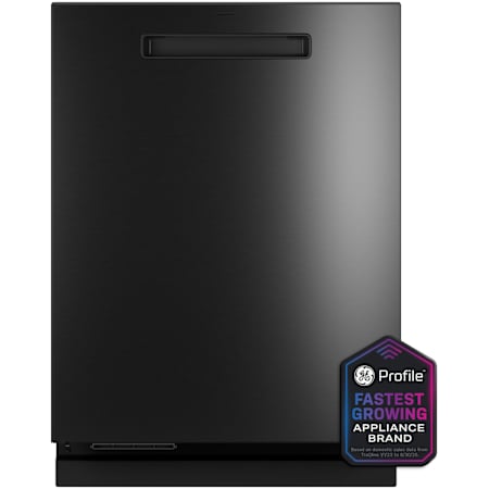 GE Profile 24 Inch Wide 16 Place Setting Built-In Fingerprint Resistant Top Control Dishwasher with Pocket Handle and Deep Clean Washing 3rd Rack Fingerprint Resistant Black Stainless