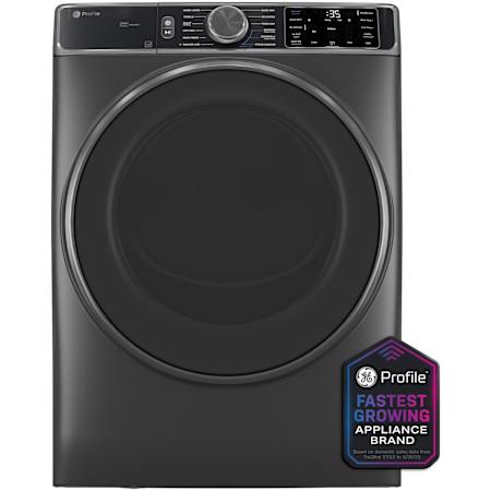 GE Profile 28 Inch Wide 7.8 Cu. Ft. Energy Star Certified Gas Dryer with Sanitize and Steam Cycles Carbon Graphite