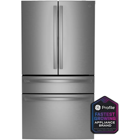 GE Profile 36 Inch Wide 28.7 Cu. Ft. Energy Star Certified Fingerprint Resistant French Door Refrigerator with Dual-Dispense AutoFill Pitcher Fingerprint Resistant Stainless