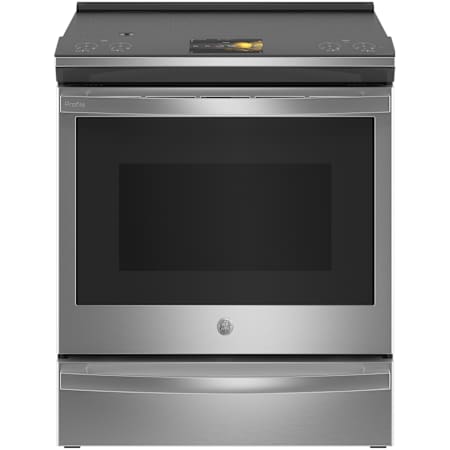GE Profile 30 Inch Wide 5.3 Cu. Ft. Slide In Electric Range with No Preheat Air Fry Stainless Steel