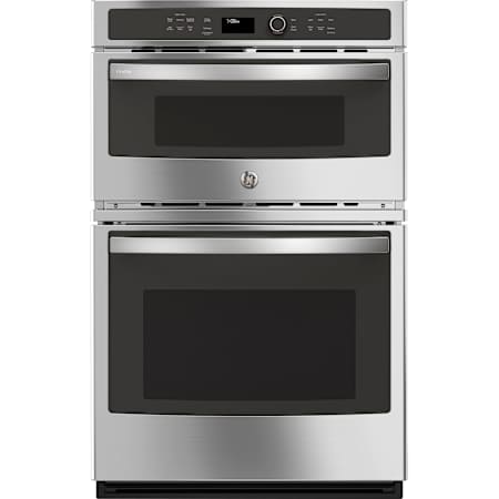 GE Profile 27 Inch Wide 4.3 Cu. Ft. Electric Oven and 1.7 Cu. Ft. Microwave Combo with Steam Clean and 10-Pass Bake Element Stainless Steel
