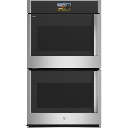 GE Profile Profile 30 Inch Wide 10 Cu. Ft. Double Electric Oven with Left Hand Side Swing Doors Stainless Steel