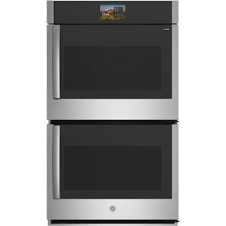 GE Profile Profile 30 Inch Wide 10 Cu. Ft. Double Electric Oven with Right Hand Side Swing Doors Stainless Steel