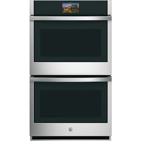 GE Profile Profile 30 Inch Wide 10 Cu. Ft. Double Electric Oven with In Oven Camera and No Preheat Air Fry Stainless Steel