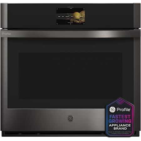 GE Profile Profile 30 Inch Wide 5 Cu. Ft. Single Electric Oven with Convection Black Stainless