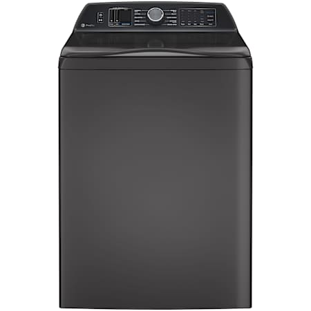 GE Profile 28 Inch Wide 5.4 Cu. Ft. Energy Star Certified Top Load Washing Machine with Smarter Wash Technology and FlexDispense™ Diamond Gray