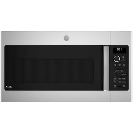 GE Profile 30 Inch Wide 2.1 Cu. Ft. 1000 Watt Over the Range Microwave with Chef Connect and My Cycle Stainless Steel