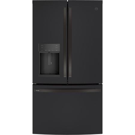 GE Profile 36 Inch Wide 22.2 Cu. Ft. Counter Depth French Door Refrigerator with Hands-Free Autofill and TwinChill Evaporators Black Slate