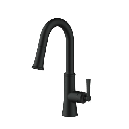 Gerber Northerly 1.75 GPM Single Hole Pull Down Kitchen Faucet Satin Black