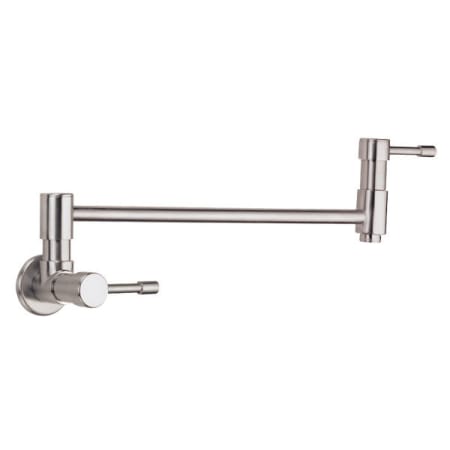 Gerber Melrose Wall Mounted Pot Filler Faucet with 15" Double-Jointed Swinging Spout Stainless Steel