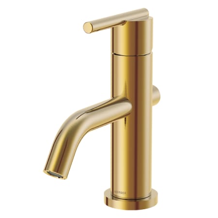 Gerber Parma 1.2 GPM Single Hole Bathroom Faucet with Curved Spout Brushed Bronze