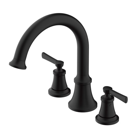 Gerber Northerly Deck Mounted Roman Tub Filler Satin Black