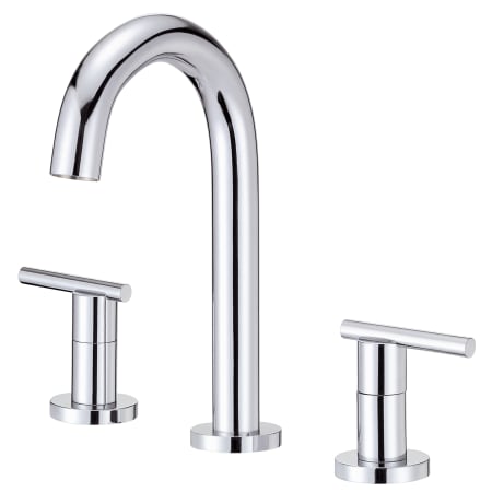 Gerber Parma 1.2 GPM Deck Mounted Widespread Bathroom Faucet with Pop-Up Drain Assembly Chrome
