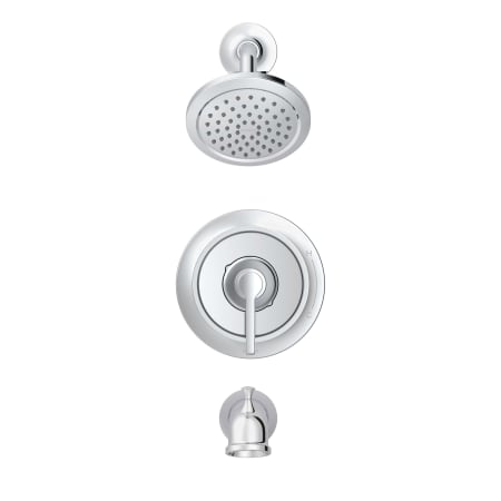 Gerber Northerly Tub and Shower Trim Package with 1.75 GPM Single Function Shower Head and Tub Spout Chrome