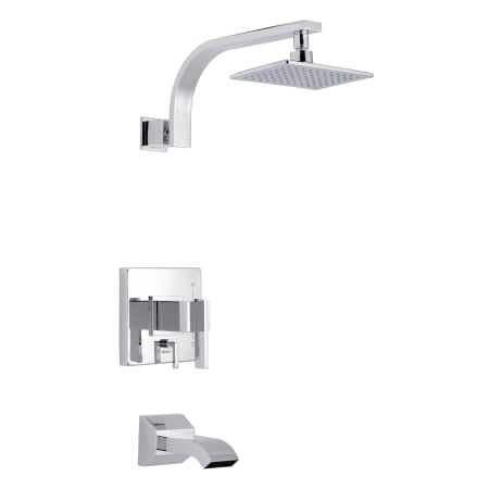 Gerber Sirius Tub and Shower Trim Package with 1.75 GPM Single Function Shower Head Chrome