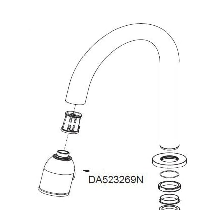 Gerber Melrose Pull Down Spray Head Chrome