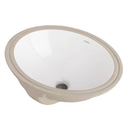 Gerber Luxoval Oval Undercounter Bathroom Sink White