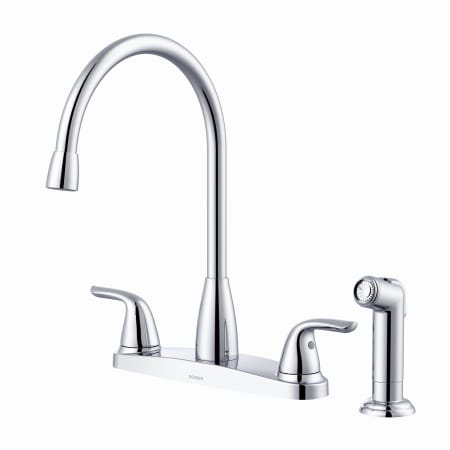Gerber Viper 1.75 GPM Widespread Kitchen Faucet - Includes Escutcheon and Side Spray Chrome