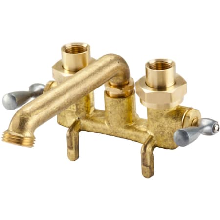 Gerber Classics 2.2 GPM Deck Mounted Double Handle Utility Faucet with Metal Handles Rough Brass