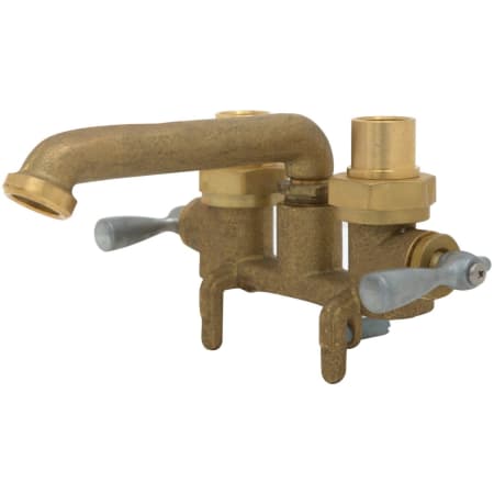 Gerber Classics 2.2 GPM Deck Mounted Double Handle Utility Faucet with Metal Handles Rough Brass