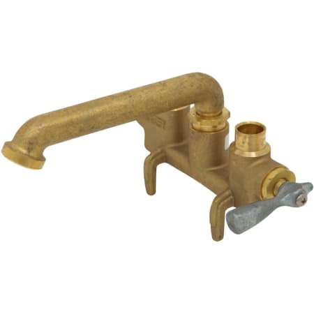 Gerber Classics 2.2 GPM Deck Mounted Double Handle Utility Faucet with Metal Handles Rough Brass