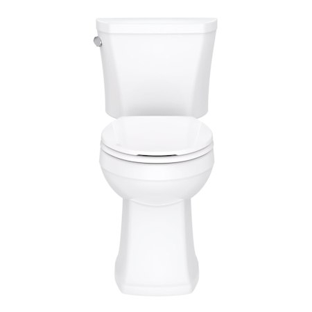 Gerber Avalanche 1.28 GPF Two Piece Elongated Chair Height Toilet with Left Hand Lever - Seat Included White