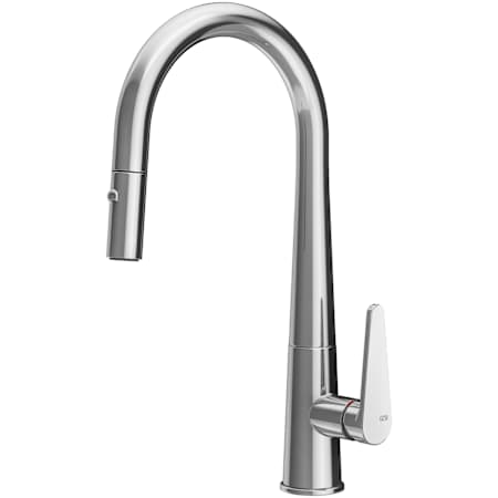 Finish: Gessi Proton 1.75 GPM Single Hole Pull Down Kitchen Faucet Chrome