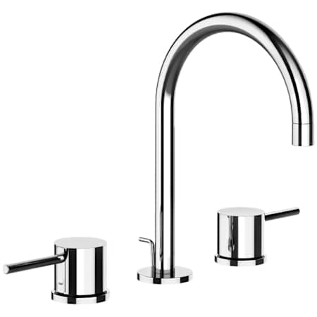 Finish: Gessi Emporio 1.2 GPM Widespread Tall Bathroom Faucet with Pop-Up Drain Assembly Chrome
