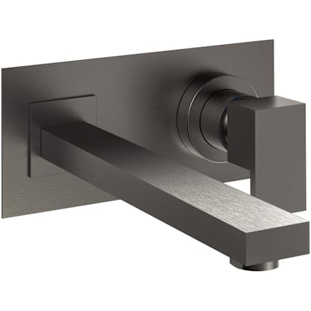 Finish: Gessi Rettangolo 1.2 GPM Wall Mounted Centerset Bathroom Faucet Black Metal Brushed PVD