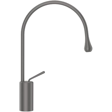 Finish: Gessi Goccia 1.2 GPM Single Hole Tall Bathroom Faucet Black Metal Brushed GHRC