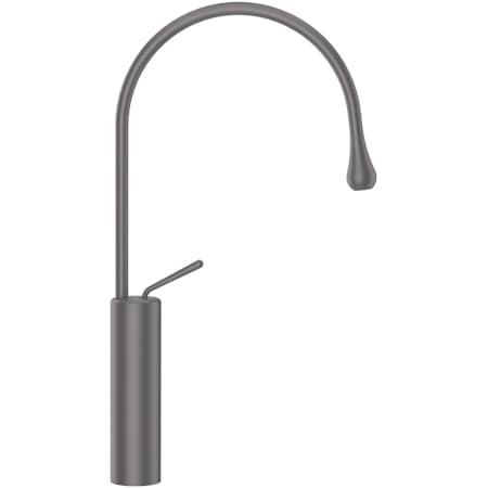 Finish: Gessi Goccia 1.2 GPM Single Hole Tall Bathroom Faucet with Extended Spout Black Metal Brushed GHRC