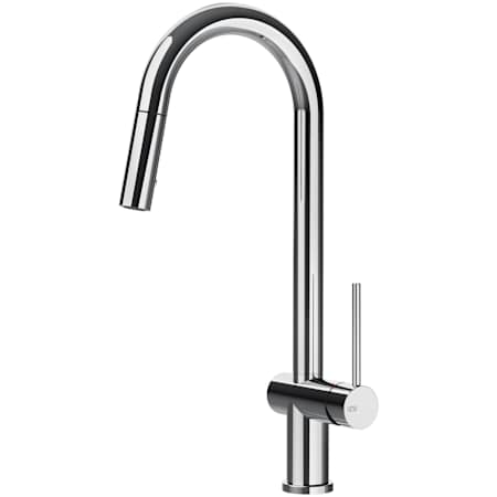 Finish: Gessi Oxygene 1.75 GPM Single Hole Tall Pull Down Kitchen Faucet Chrome