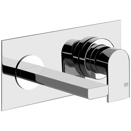 Finish: Gessi Emporio 1.2 GPM Wall Mounted Centerset Bathroom Faucet Chrome