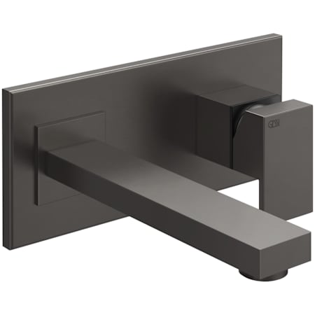 Finish: Gessi Rettangolo 1.2 GPM Wall Mounted Standard Centerset Bathroom Faucet Black Metal Brushed PVD