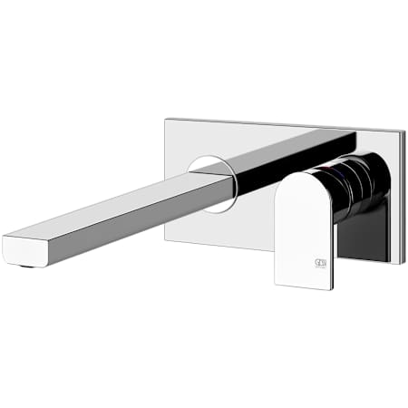 Finish: Gessi Emporio 1.2 GPM Wall Mounted Centerset Bathroom Faucet with Long Spout Chrome